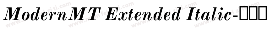 ModernMT Extended Italic字体转换